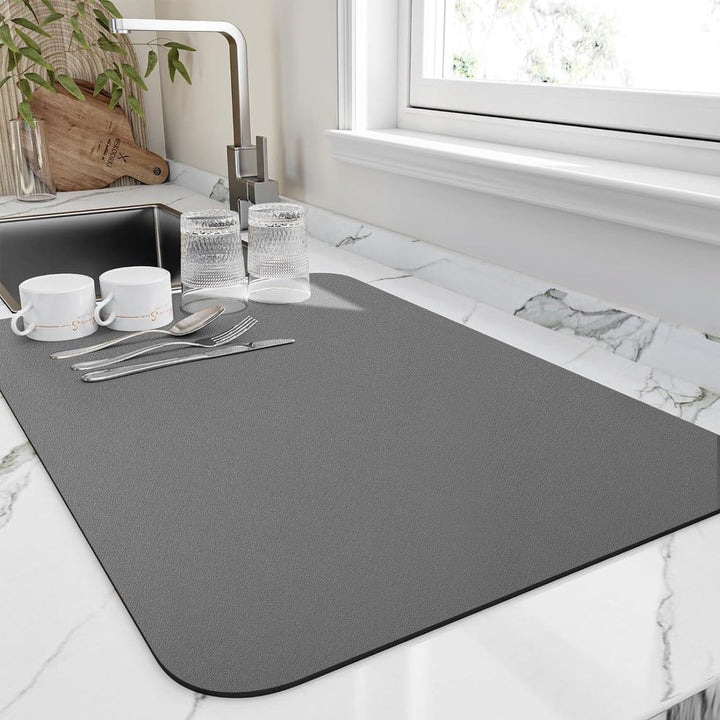 DryEase | Quick-Dry Absorbent Dish Mat for Kitchen Counters and Tabletops 4