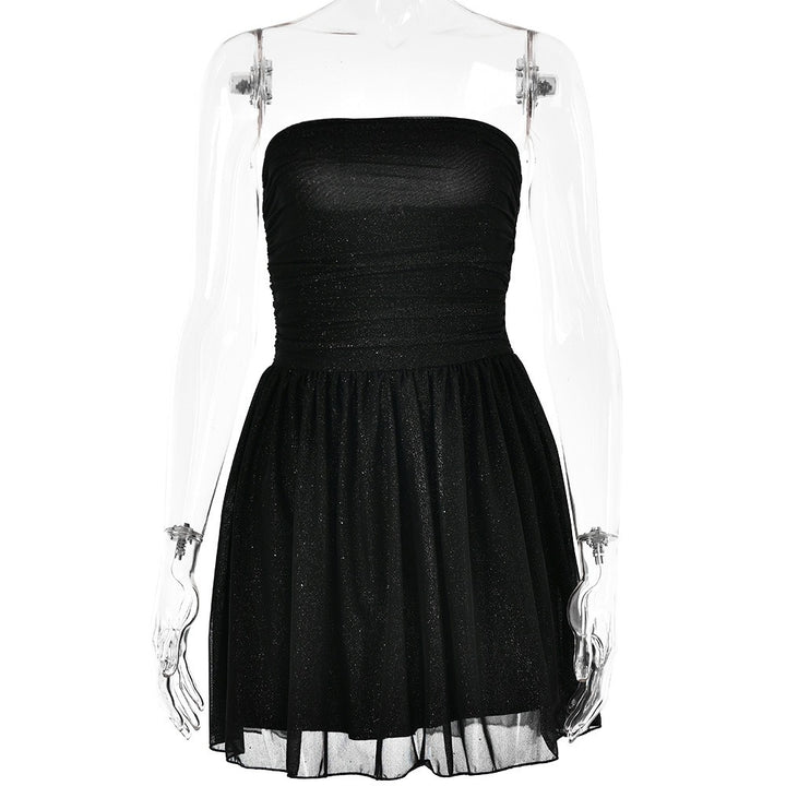 Niki | Strapless Mini Dress with Shine