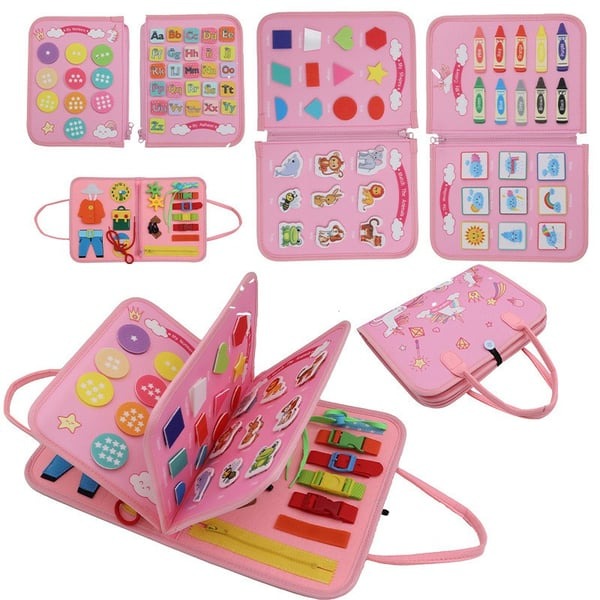 Early Learning Montessori Activity Book – Felt Busy Book for Toddlers and Preschoolers 3