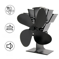 EcoFan | Wood Stove Heat-Powered Aluminum Air Fan 1