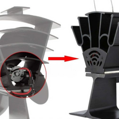 EcoFan | Wood Stove Heat-Powered Aluminum Air Fan 3