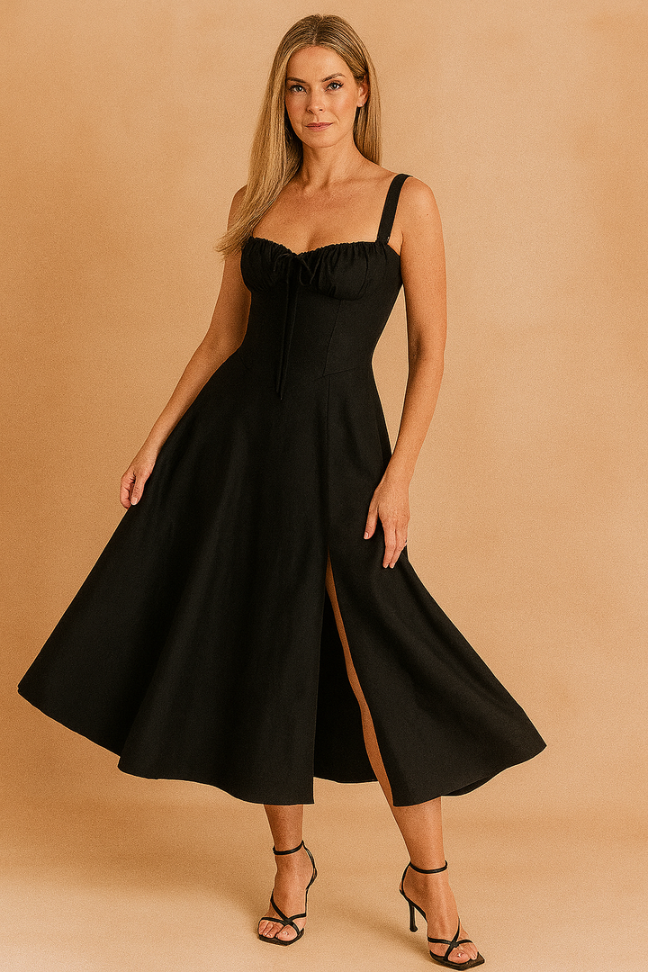 Eilish | Corset Neck Midi Dress 7