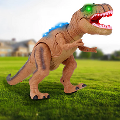 Electric Remote Control Dinosaur – Realistic Walking, Roaring Dino Toy with LED Lights 1