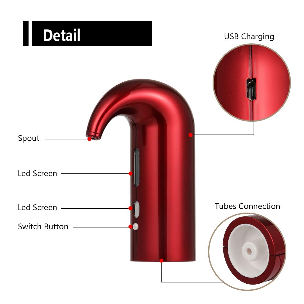 Electric Wine Aerator Pourer Dispenser 4