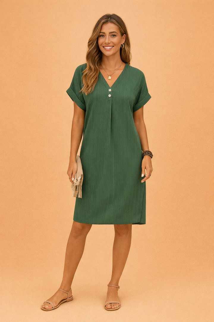 CANDICE | Robe élégante à col en V