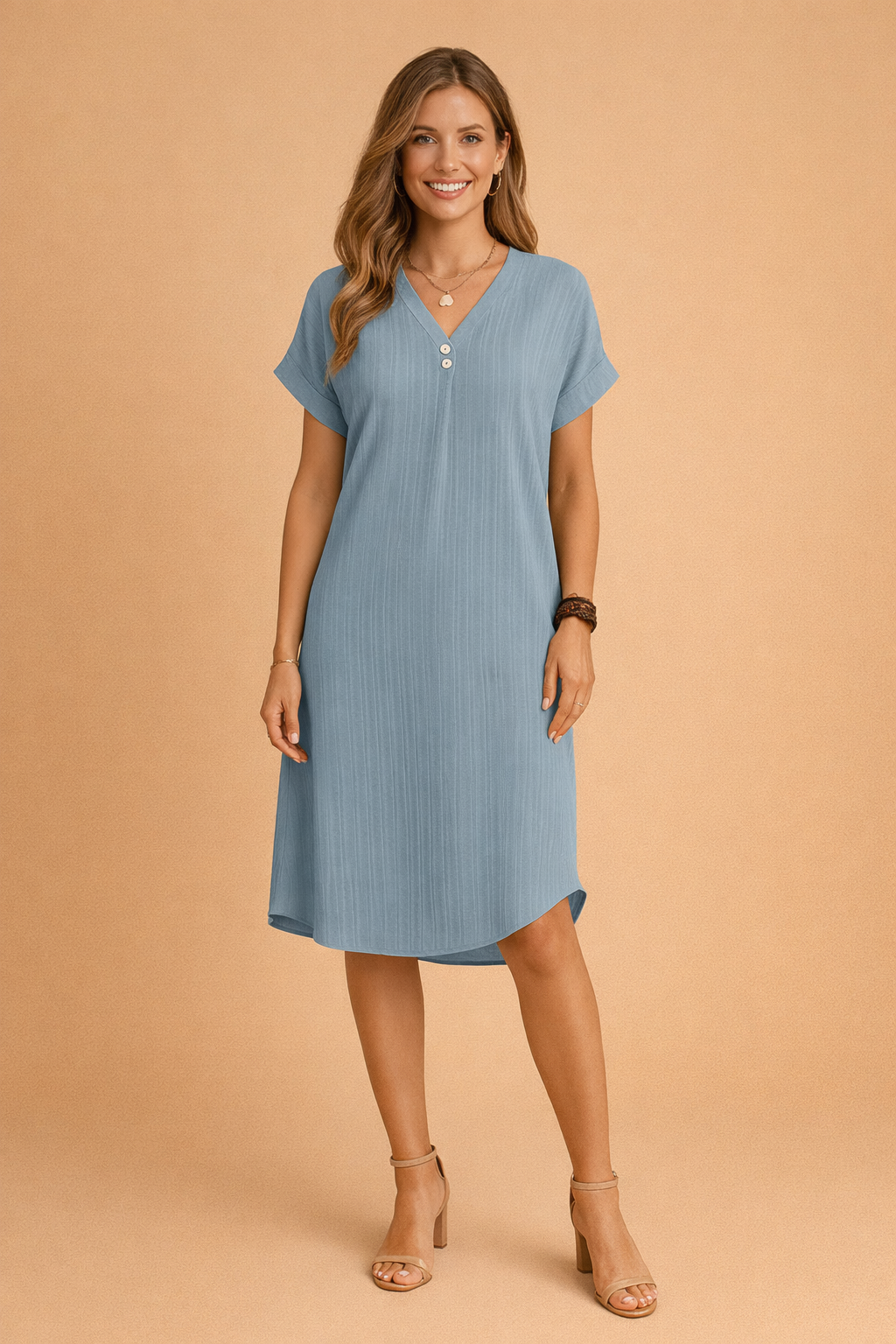 CANDICE | Robe élégante à col en V