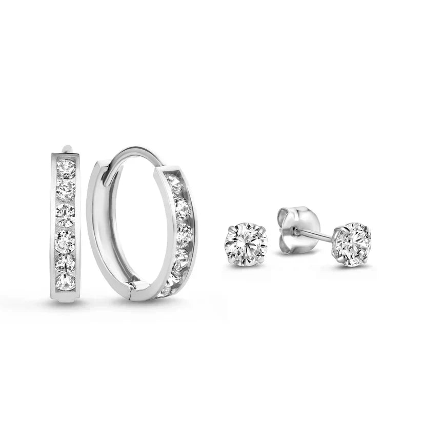 Elegant Gold Earrings with Sparkling Stones – Perfect for Any Occasion 3