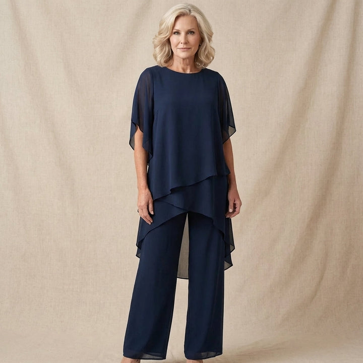 Elegant Layered Two-Piece Set for Women - Flawless Fit and Comfort, Stylish and Versatile for Any Occasion 1