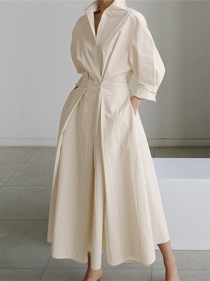 Elegant Long Women's Dress - Timeless Summer Style for Effortless Chic and Versatile Looks 0