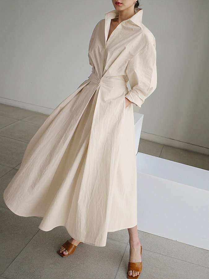 Elegant Long Women's Dress - Timeless Summer Style for Effortless Chic and Versatile Looks 1