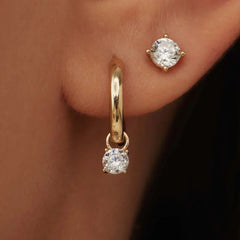 Elegant Natural Stone Earrings in a Classic Style – Lightweight Design, Perfect for Any Occasion 1