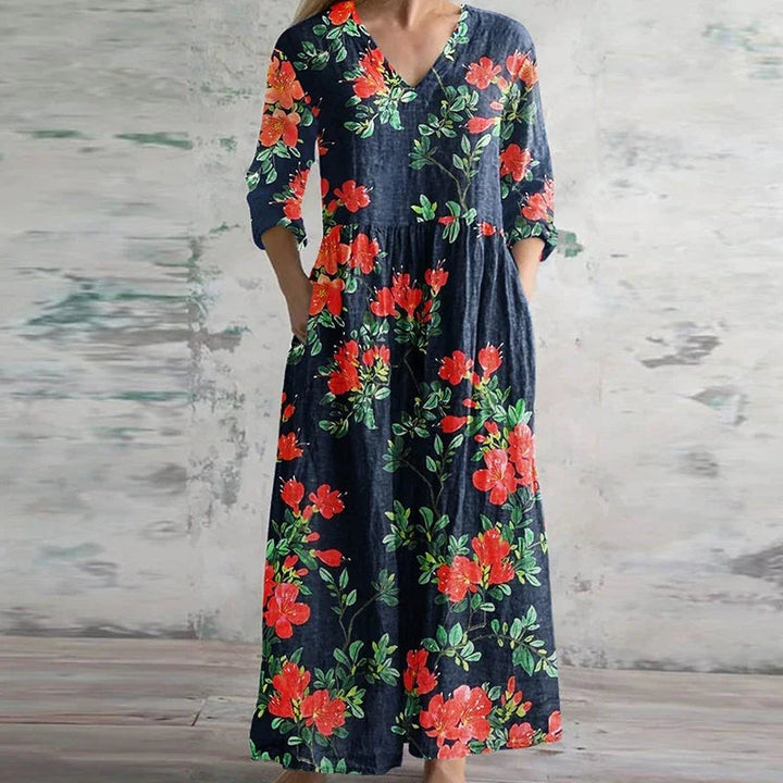 Elegant Retro Maxi Dress for Women - Vintage-Inspired Summer Dresses 3