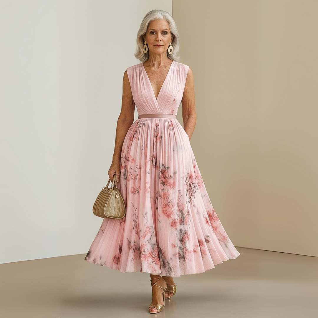 Elegant Sleeveless White Maxi Dress for Women - Flowy Summer Dress 8