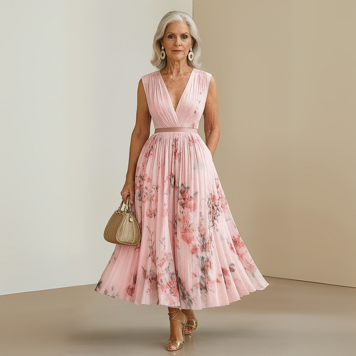 Elegant Sleeveless White Maxi Dress for Women - Flowy Summer Dress 8