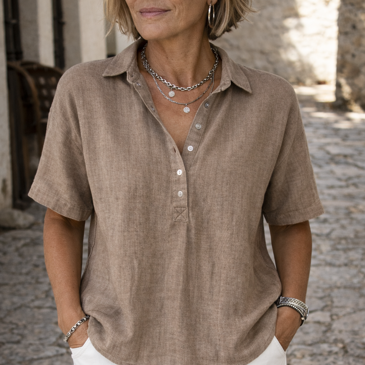 Elegant Summer Blouse for Women - Airy and Sophisticated Style 0