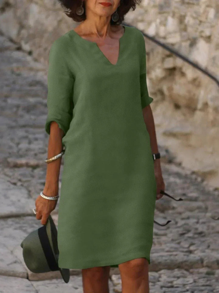Elegant V-Neck Women's Dress - Versatile Wedding Guest & Formal Dresses for Every Occasion 2