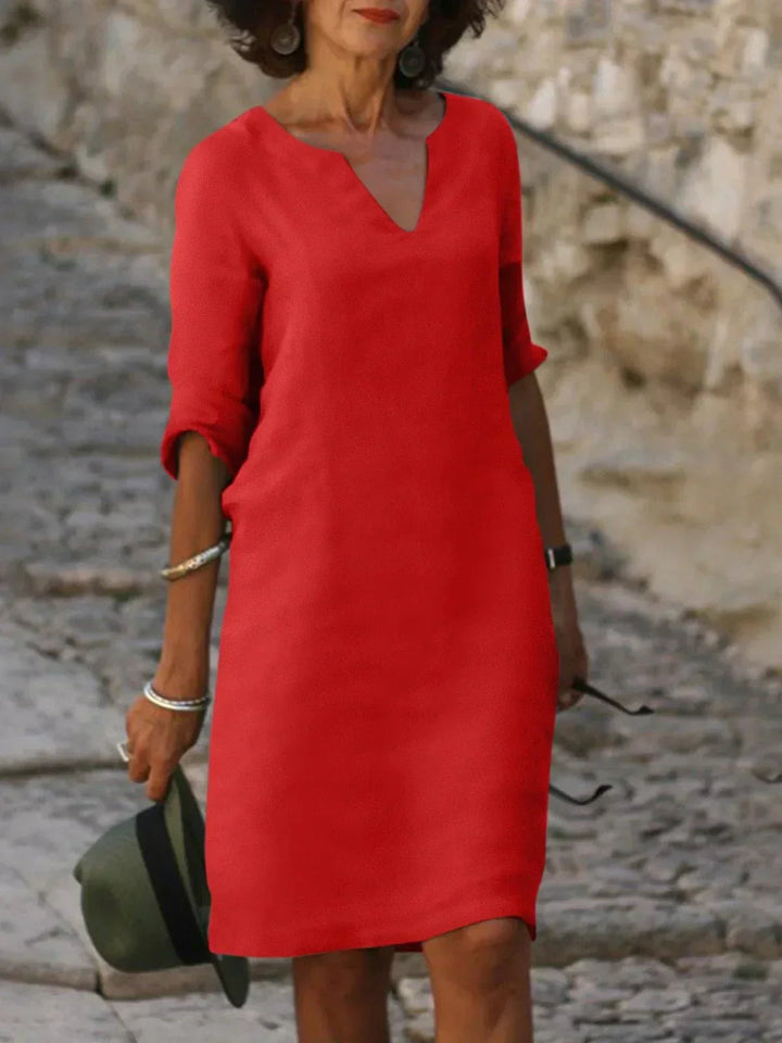 Elegant V-Neck Women's Dress - Versatile Wedding Guest & Formal Dresses for Every Occasion 5