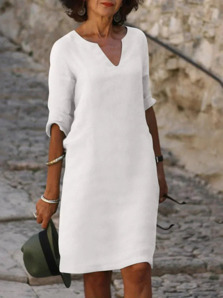 Elegant V-Neck Women's Dress - Versatile Wedding Guest & Formal Dresses for Every Occasion 6