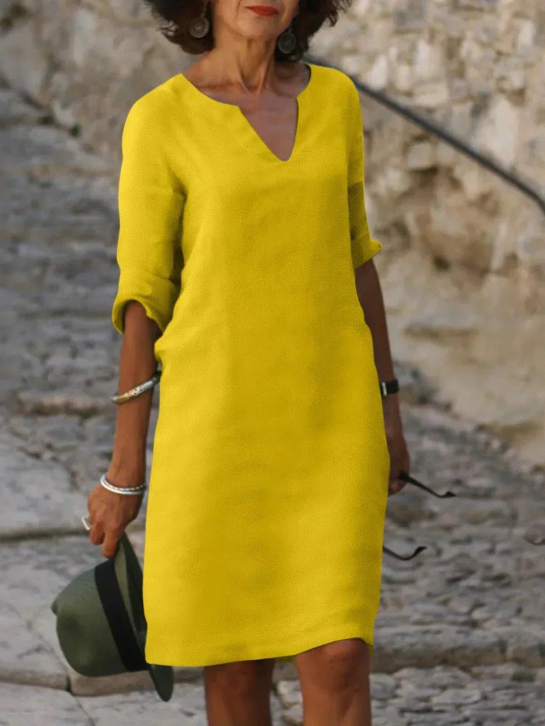 Elegant V-Neck Women's Dress - Versatile Wedding Guest & Formal Dresses for Every Occasion 7