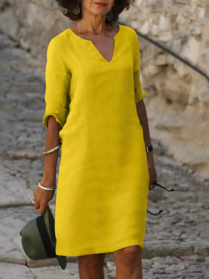Elegant V-Neck Women's Dress - Versatile Wedding Guest & Formal Dresses for Every Occasion 7