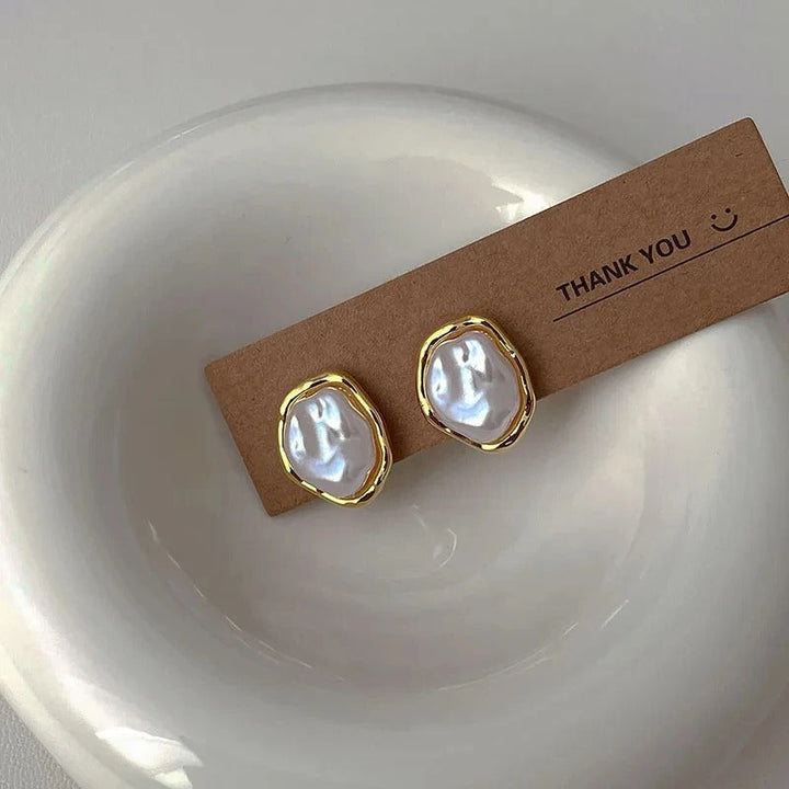 Elegant White Pearl Earrings – Classic Jewelry for Every Occasion, Stud Fastening 0