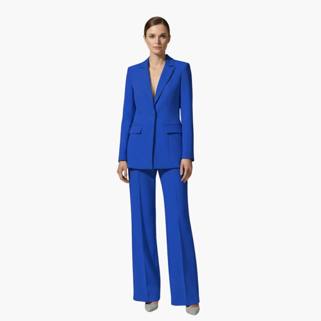 Elegant Women's Suit Set - Chic Blazer and Straight Leg Pant Suit for Women, Perfect for Office or Night Out 6