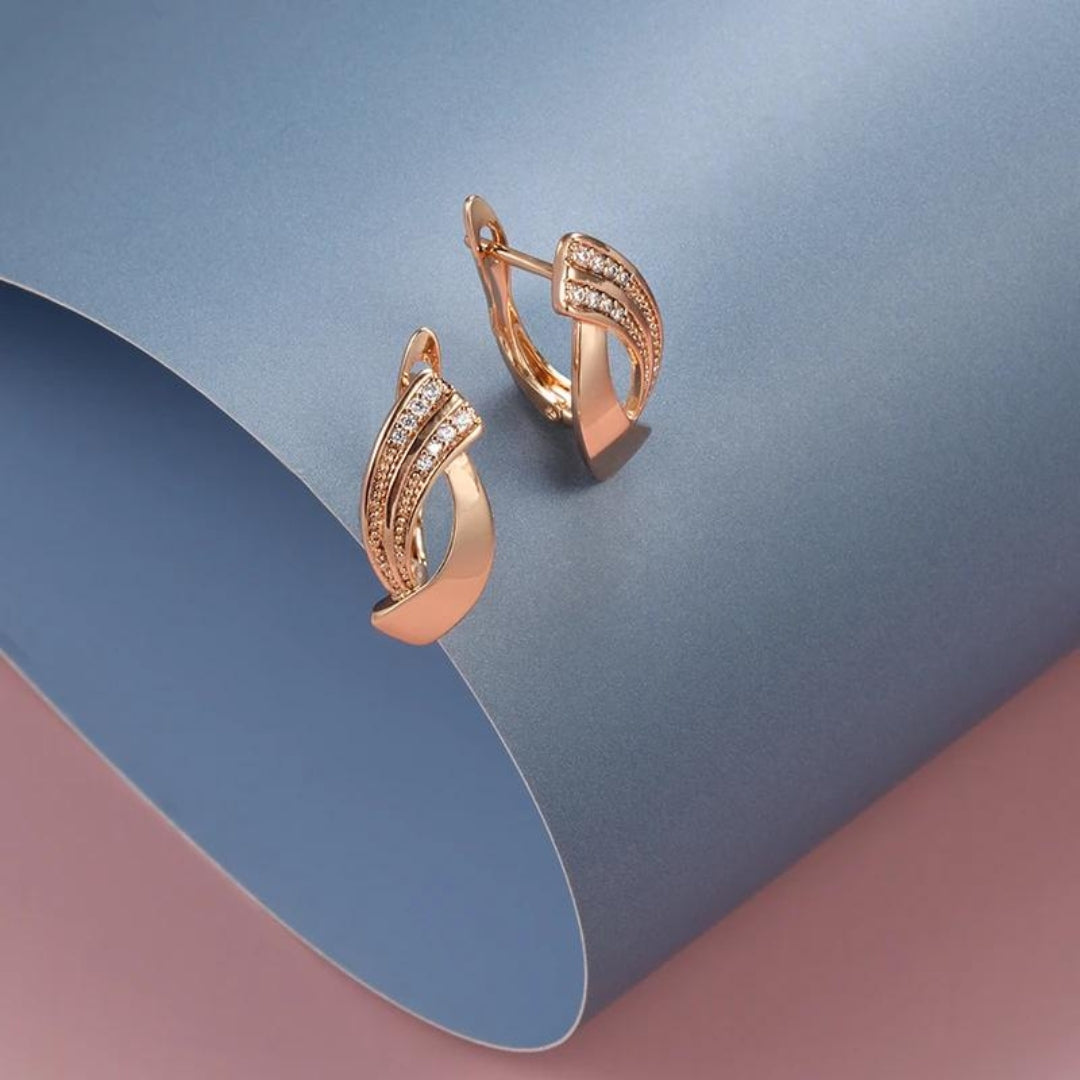 Elegant pink earrings – High-quality jewelry 0