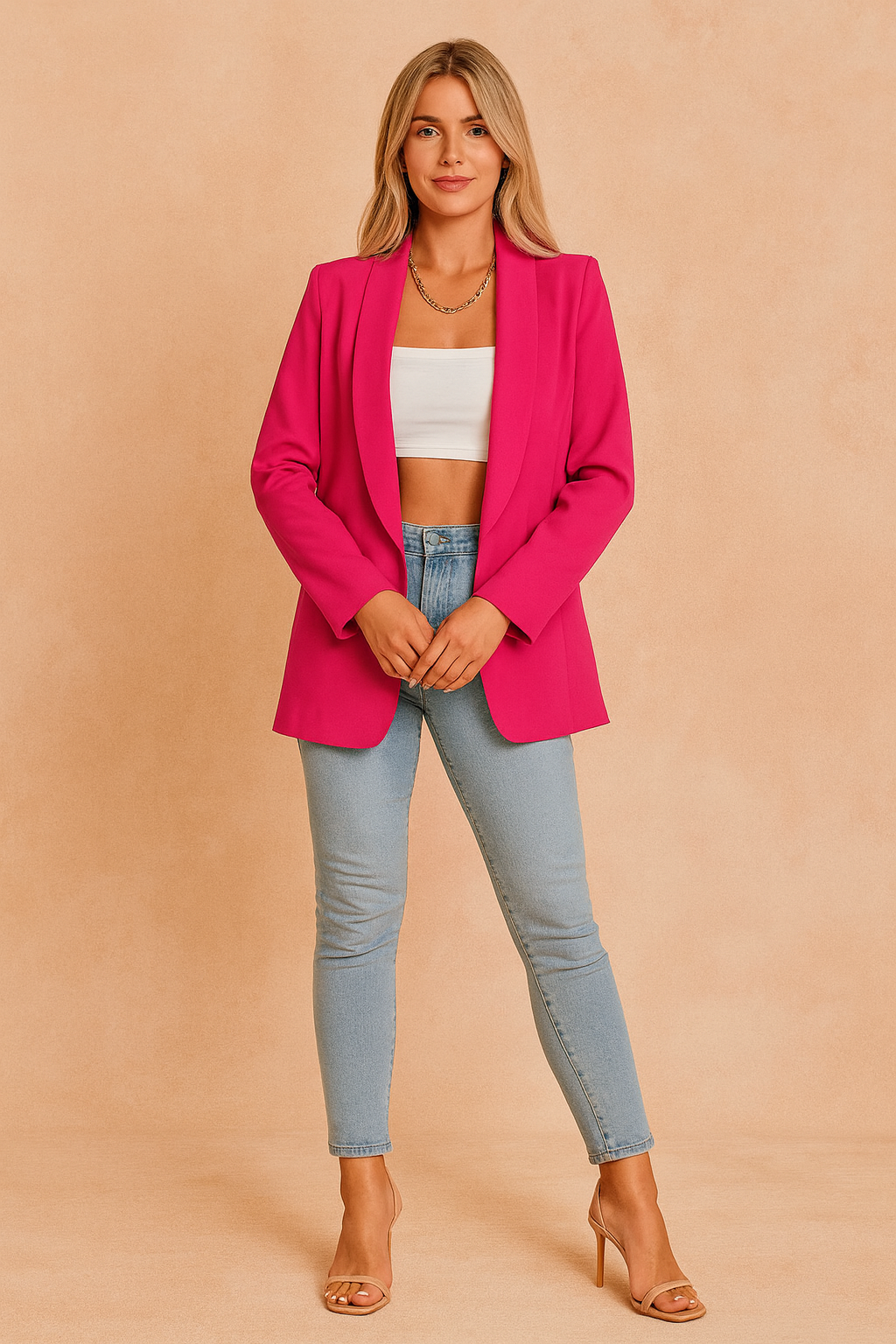 Elegant slim fit women's jacket for everyday use and work 6