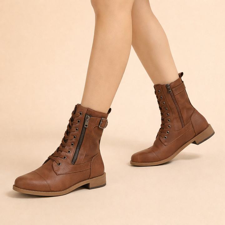 Bottines à lacets basses pour femmes – Élégantes et confortables