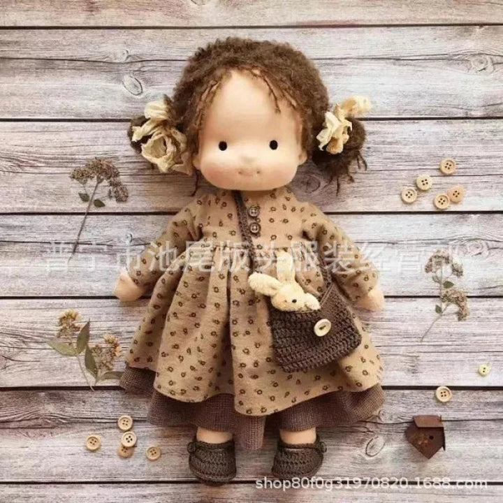 Elise | Handmade Waldorf Plush Doll – Soft Cotton Toy with Fabric Box | Sweet & Snuggly | For Children’s Birthday & Daily Fun 20