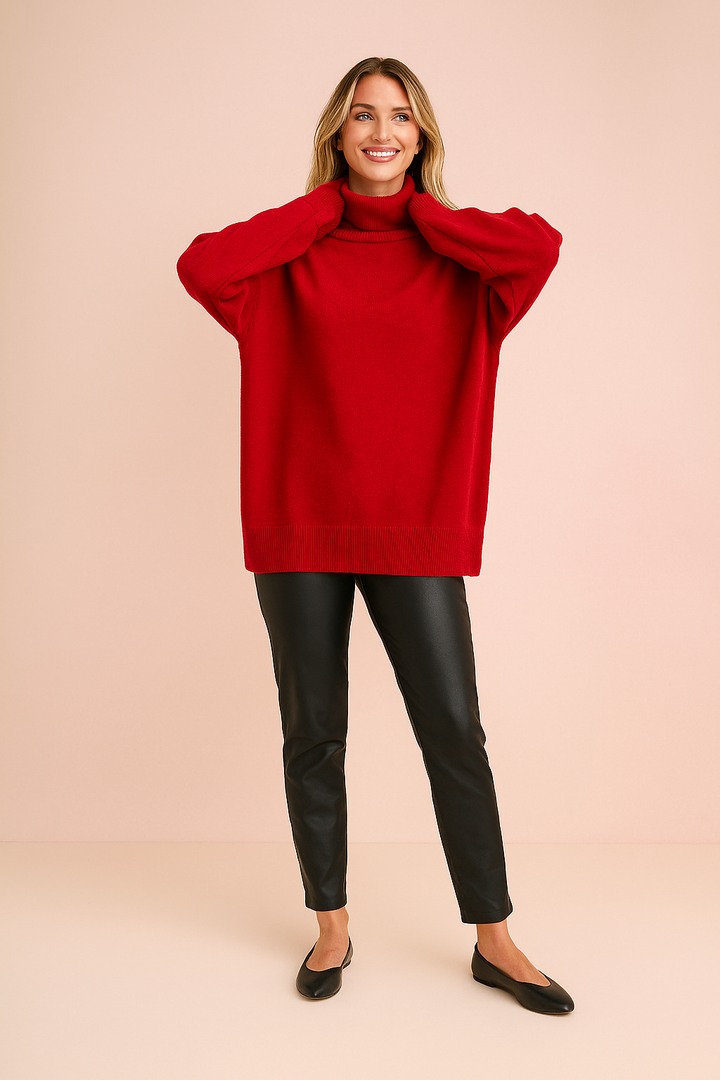 Eliza | Classic turtleneck sweater in a loose fit 0