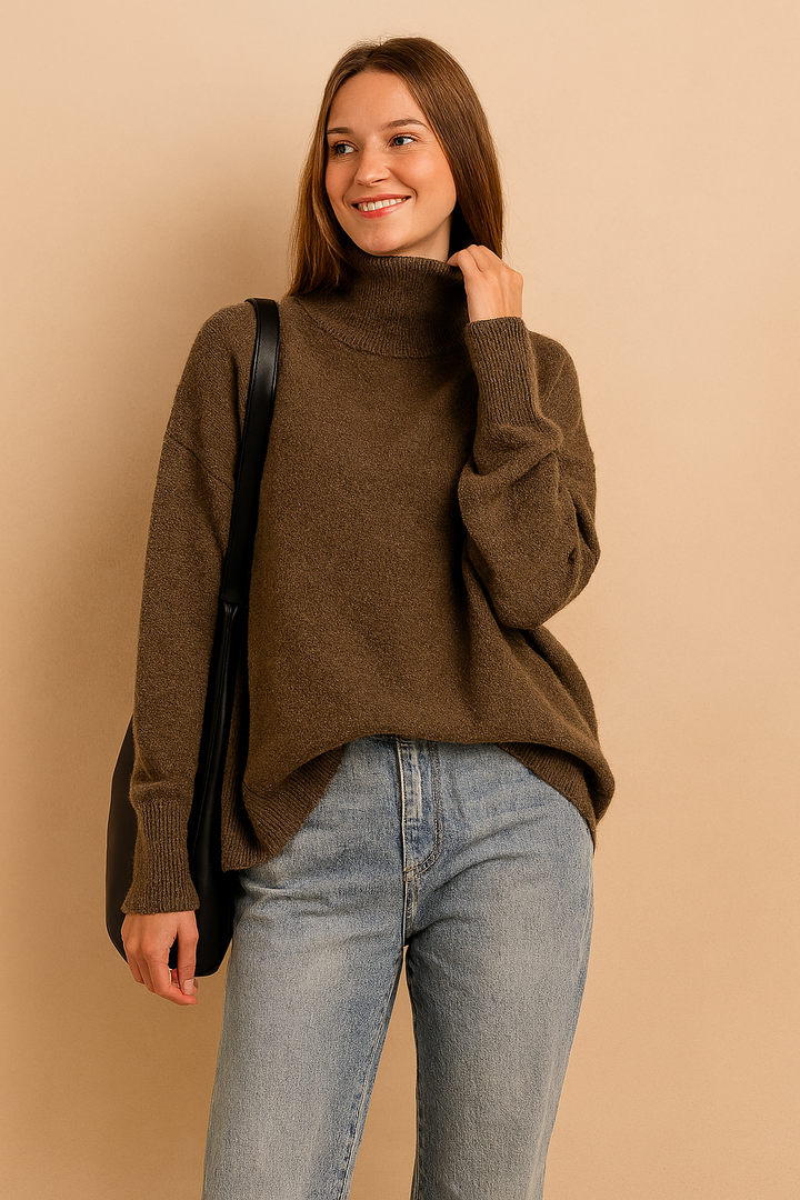 Eliza | Classic turtleneck sweater in a loose fit 13