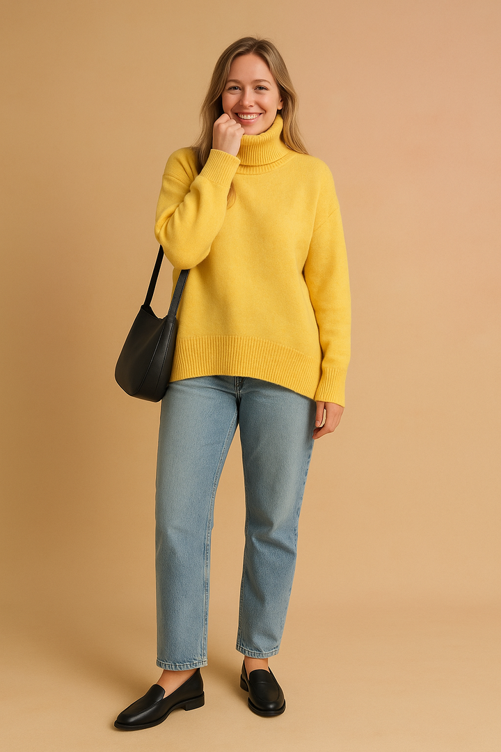 Eliza | Classic turtleneck sweater in a loose fit 5