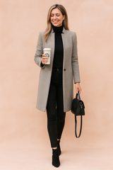 Eliza | Elegant coat with a straight cut 1