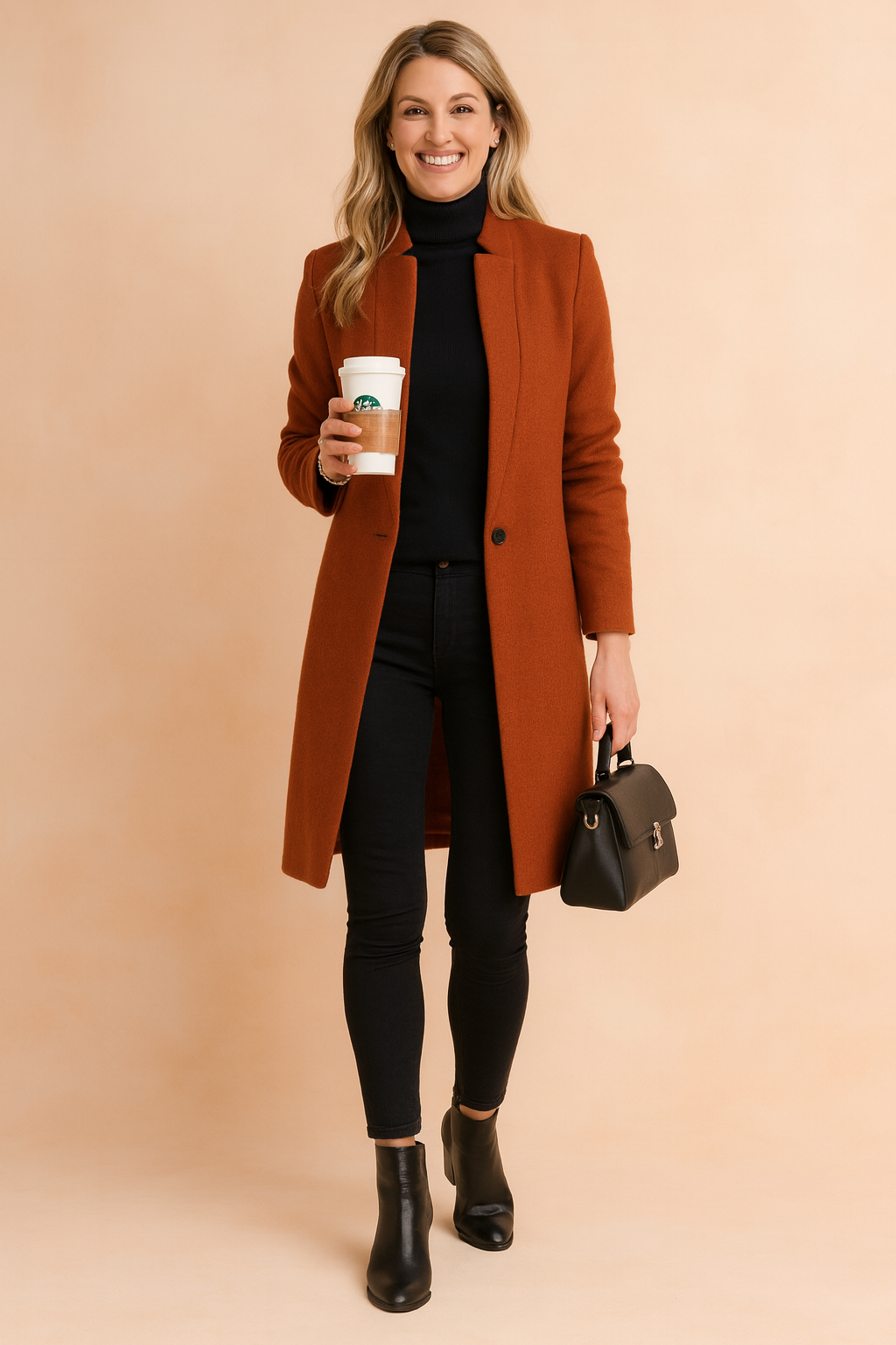 Eliza | Elegant coat with a straight cut 2