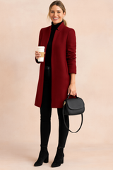 Eliza | Elegant coat with a straight cut 3