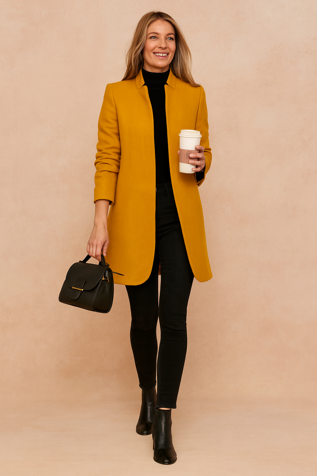 Eliza | Elegant coat with a straight cut 5