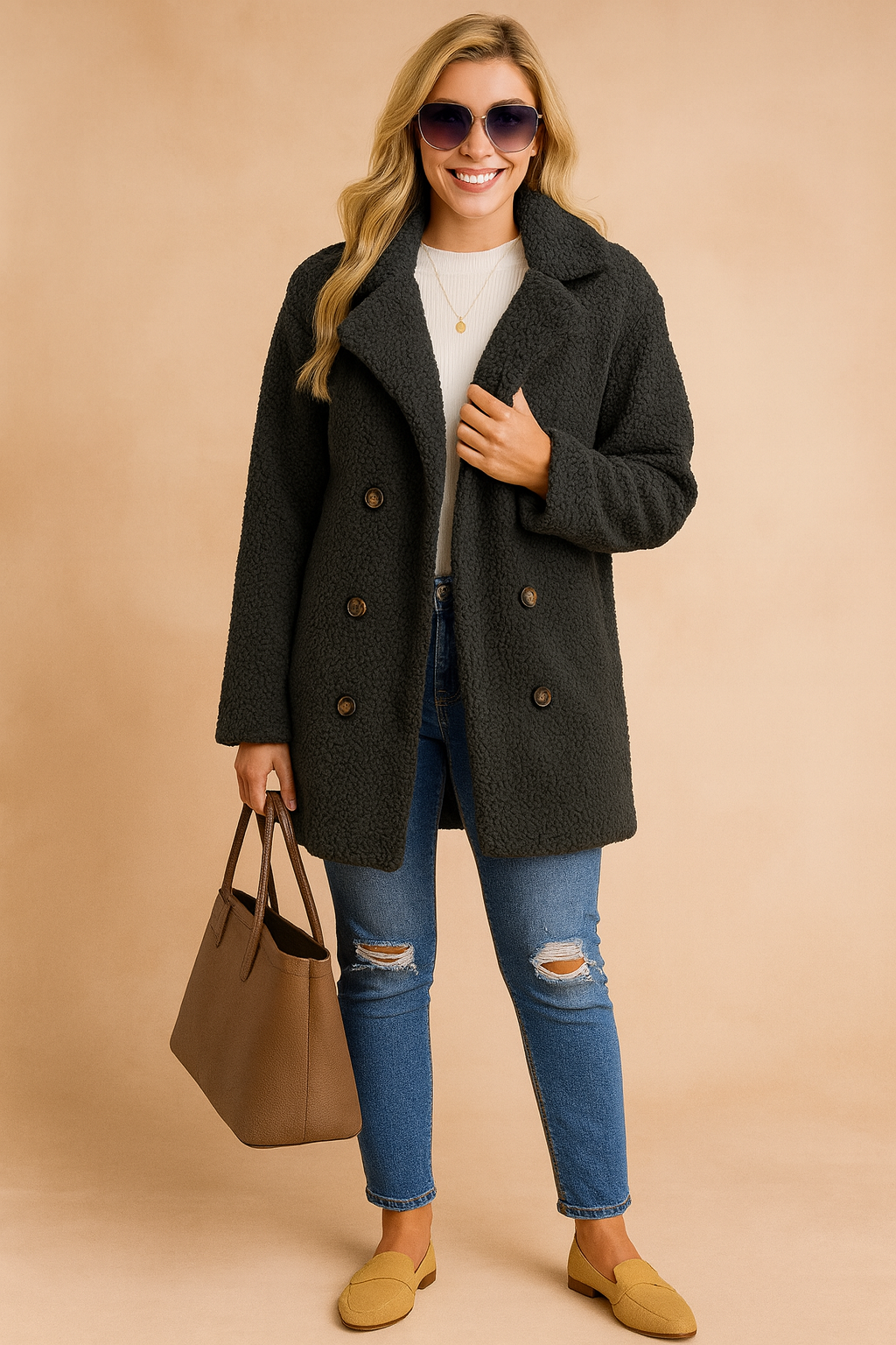 Eloria | Stylish Women's Teddy Coat 4
