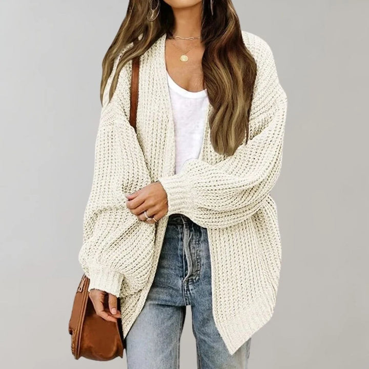 Elsa | Damen Freizeit-Strickjacke mit offener Vorderseite 4