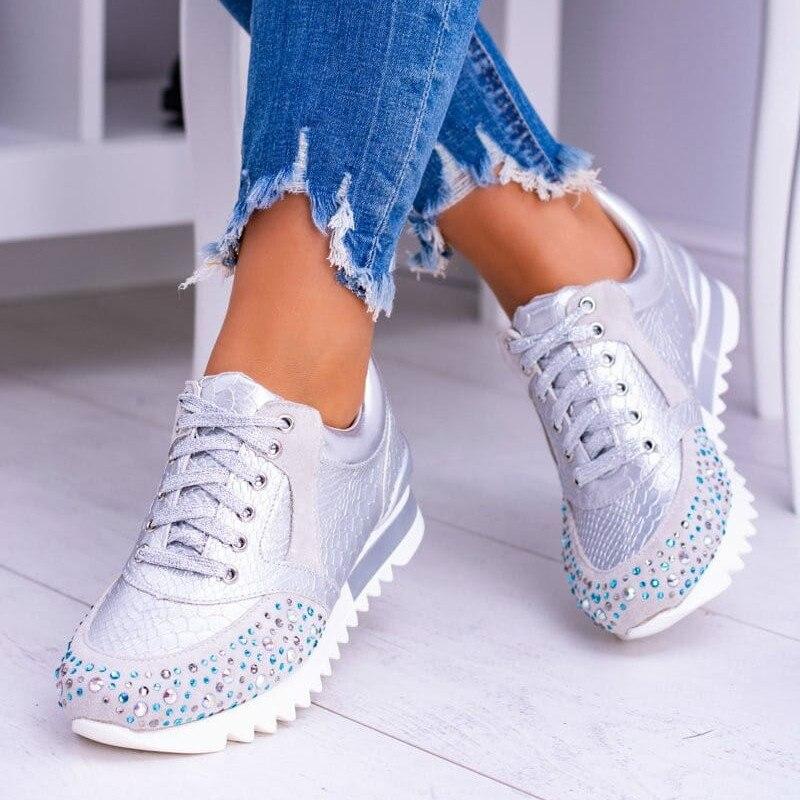 Embossed Fashion Sneakers for Women – Chic & Comfortable Style 2