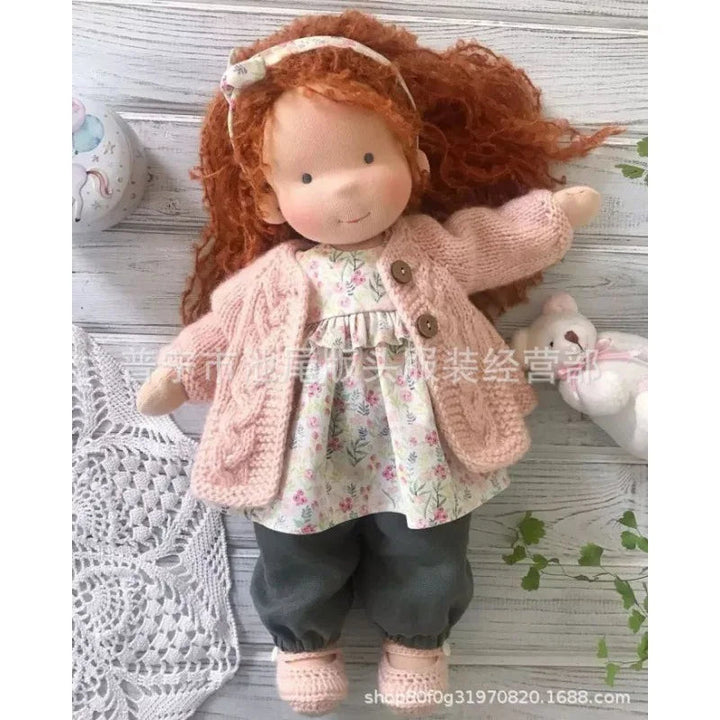 Emma | Handmade Cotton Plush Doll – Waldorf Soft Toy with Fabric Box | Adorable & Cuddly | For Kids’ Birthday & Everyday Fun 9