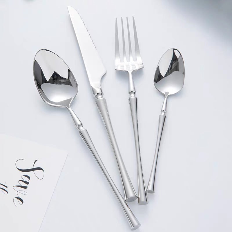 EssenceCutlery | 24-Piece Stainless Steel Tableware Set for Elegant Dining 5