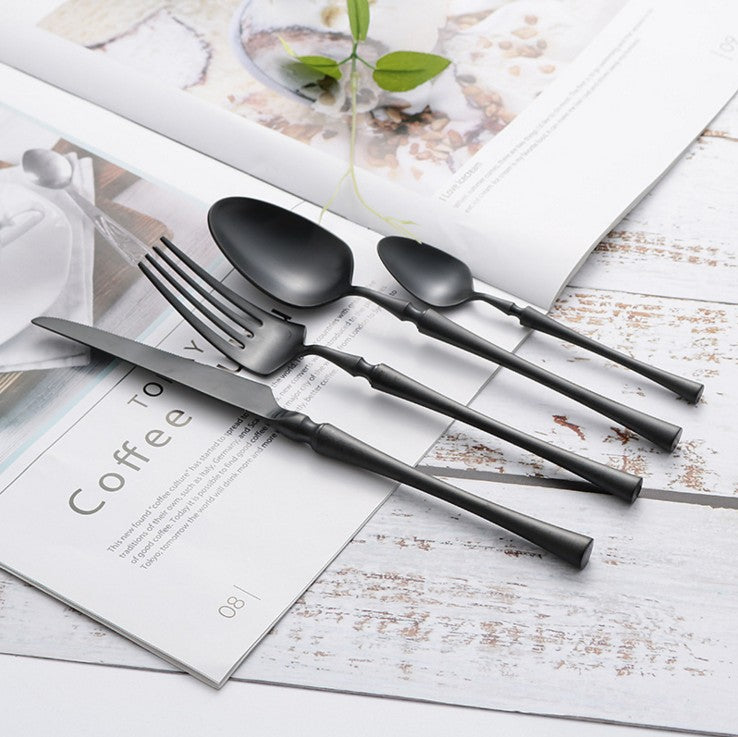 EssenceCutlery | 24-Piece Stainless Steel Tableware Set for Elegant Dining 9