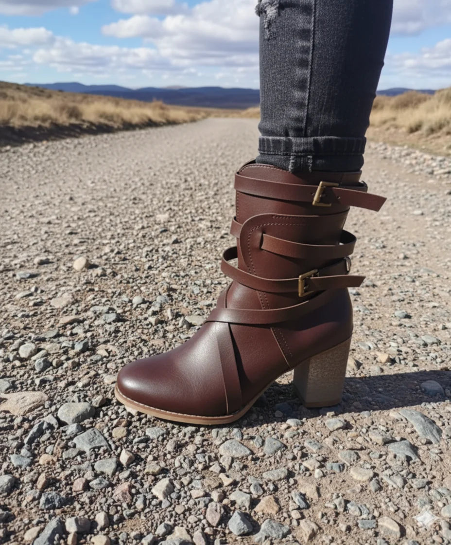 Eudex - Stylische Lederstiefel Retro-Look 2