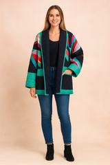 Ewelina | Quilted jacket with a geometric pattern 1