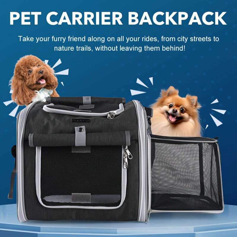 Expandable bicycle basket for pets 4