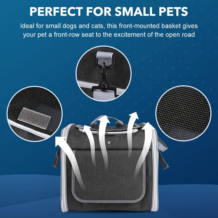 Expandable bicycle basket for pets 5