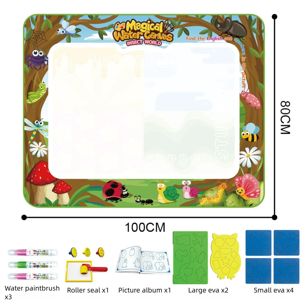Extra Large Water Doodle Mat for Kids – Mess-Free Educational Doodle Mat with Multiple Themes 14