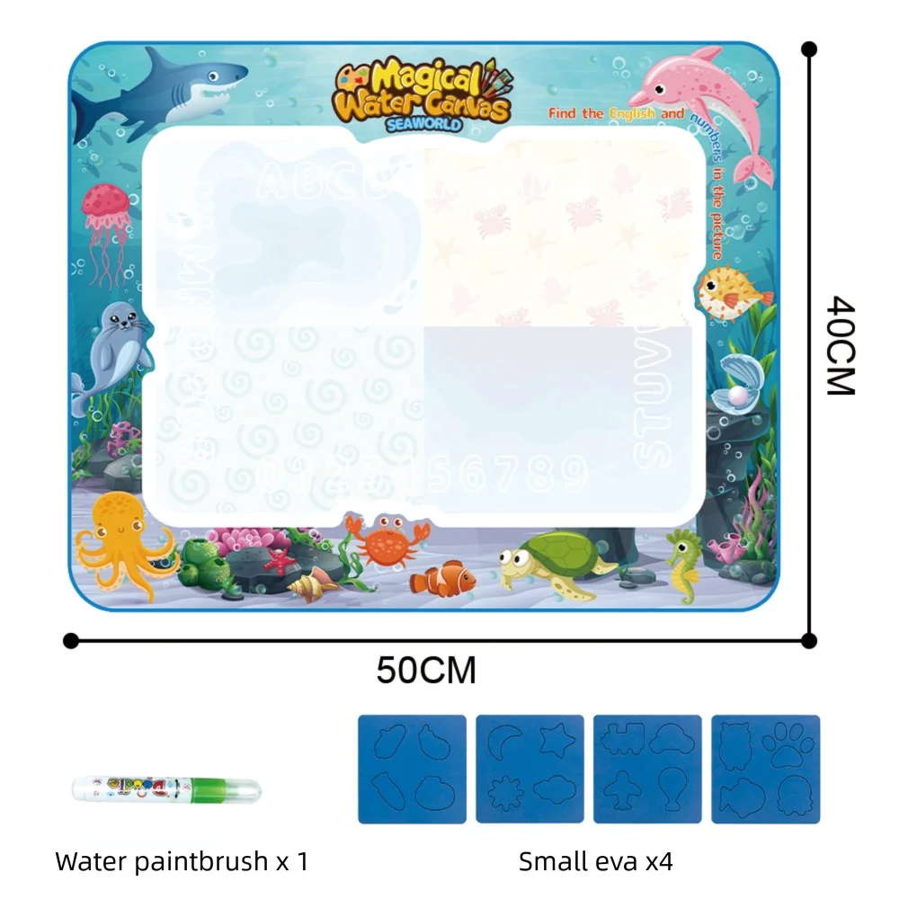 Extra Large Water Doodle Mat for Kids – Mess-Free Educational Doodle Mat with Multiple Themes 8