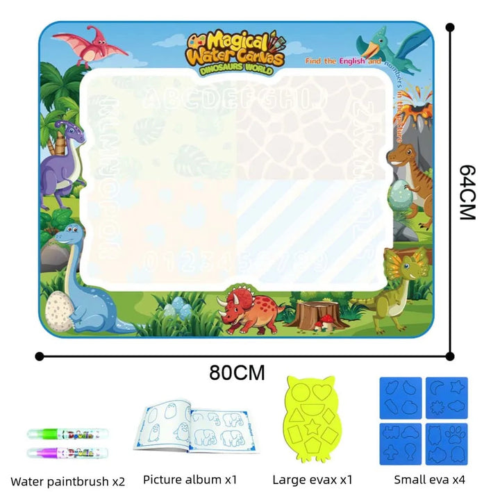 Extra Large Water Doodle Mat for Kids – Mess-Free Educational Doodle Mat with Multiple Themes 9